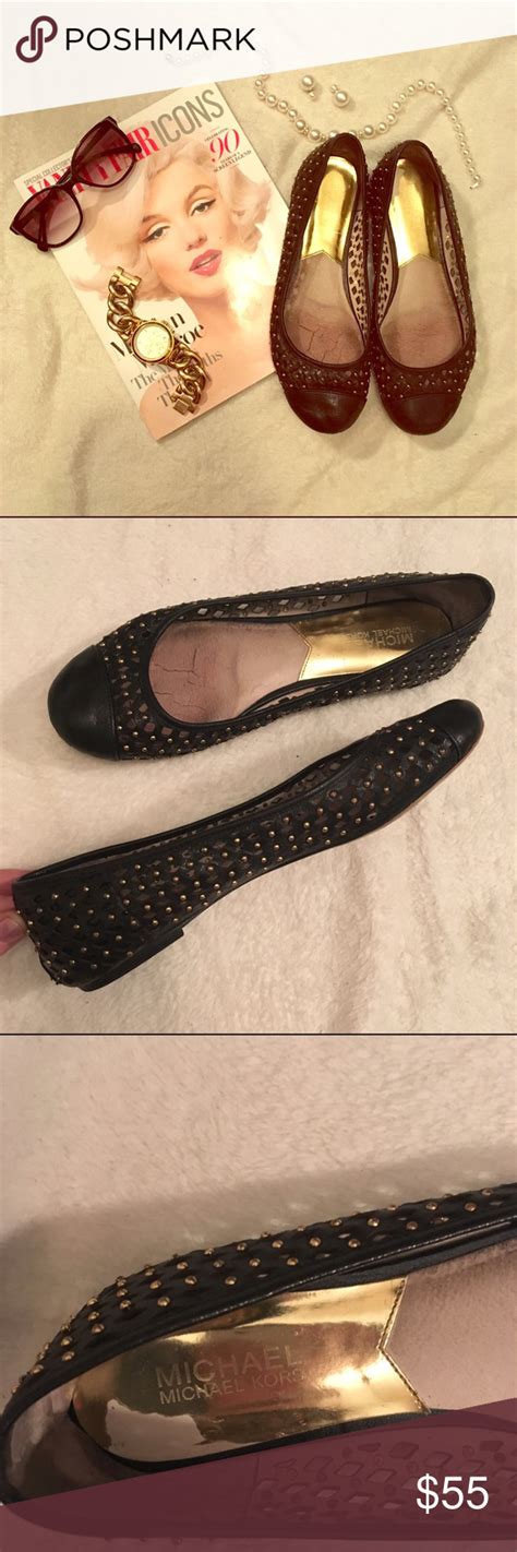 michael kors genuine leather flats